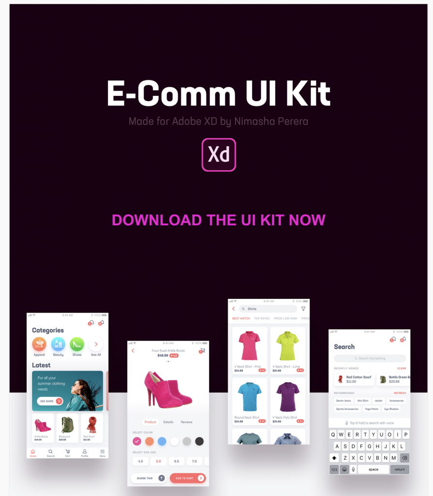 E-Comm Free UI Kit